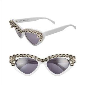 MOSCHINO Cat Eye Spike Frame sunglasses